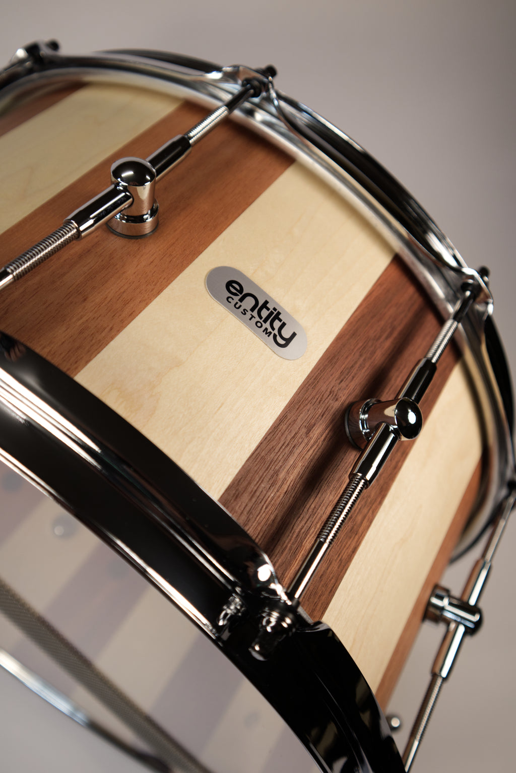 CUSTOM MAPLE & JARRAH BLOCK SNARE DRUM