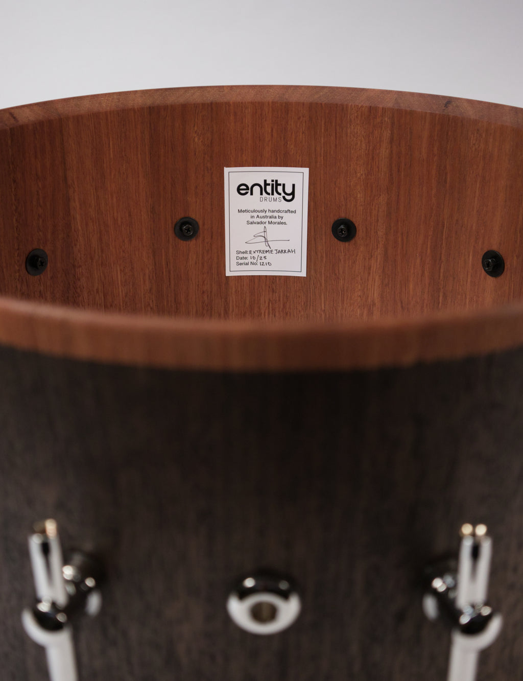 EXTREME CUSTOM BLACK JARRAH BLOCK SNARE DRUM