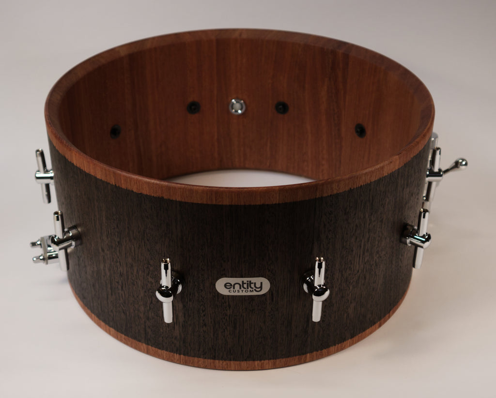 EXTREME CUSTOM BLACK JARRAH BLOCK SNARE DRUM