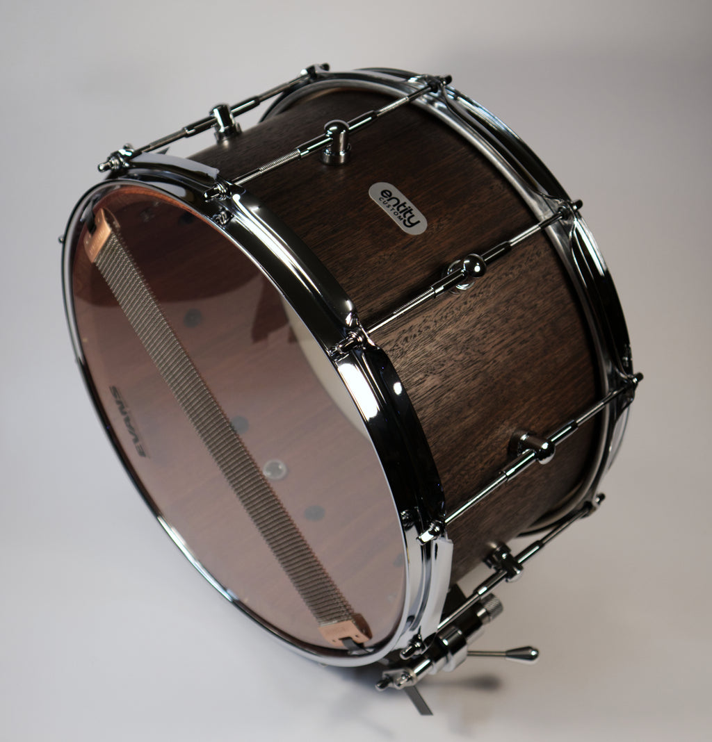 EXTREME CUSTOM BLACK JARRAH BLOCK SNARE DRUM