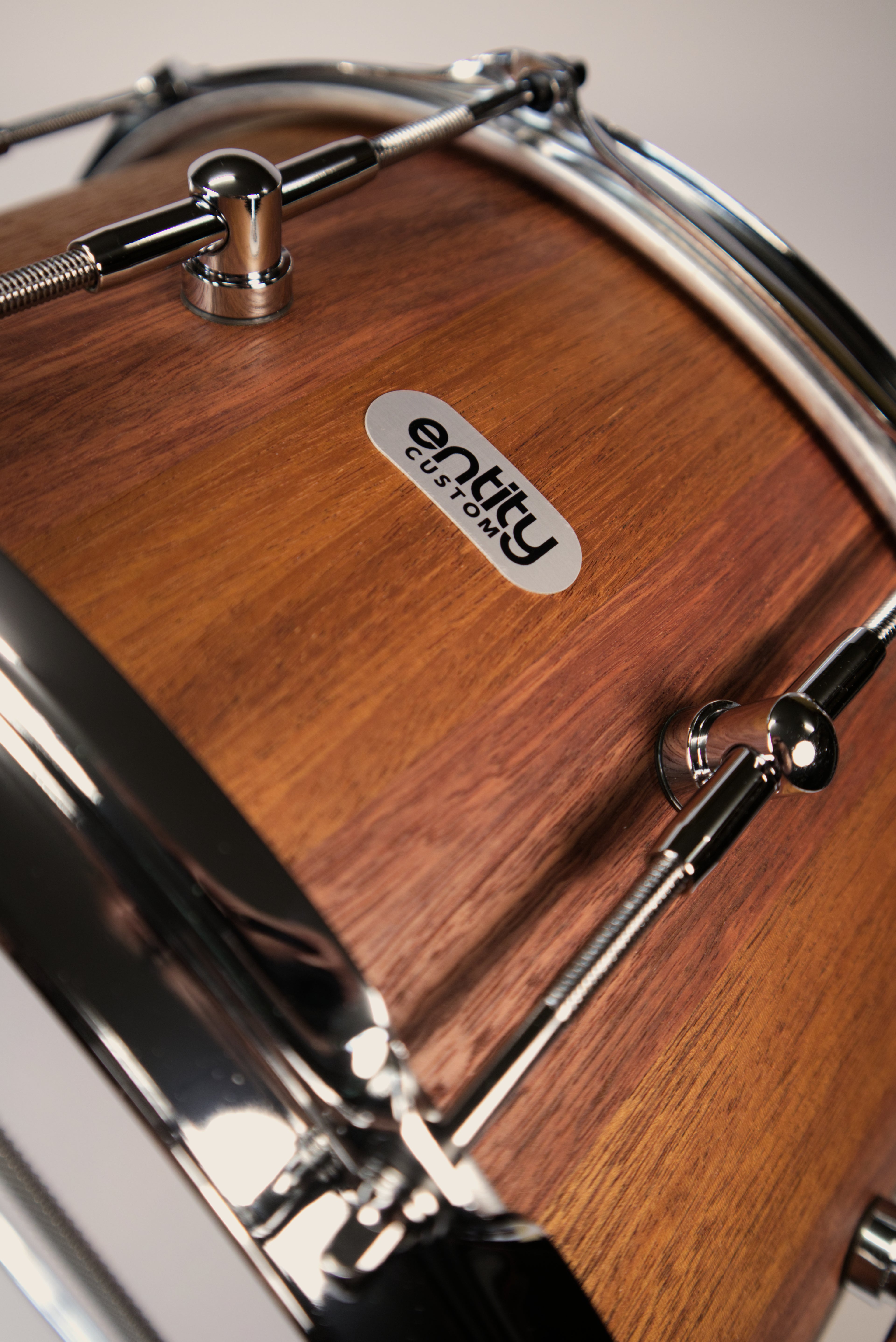 CUSTOM MAHOGANY & JARRAH BLOCK SNARE DRUM
